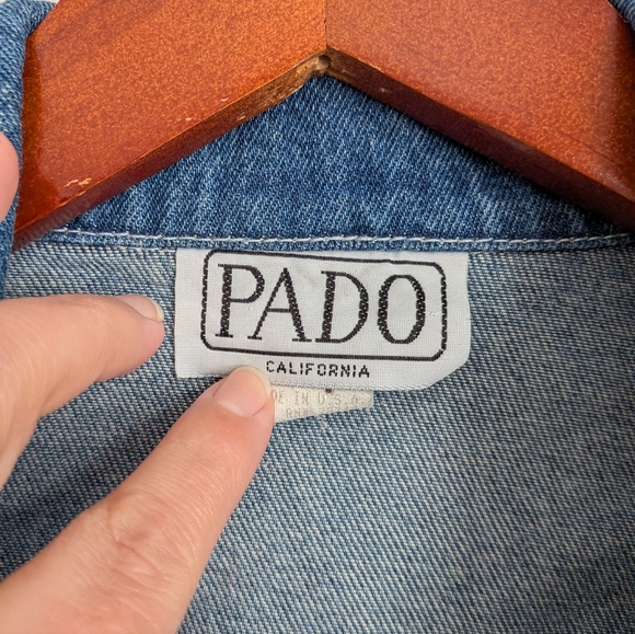 80s Pado Western Embellished Denim Jacket - Picture 5 of 6